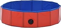 Vista 4 de SKM Piscina Plegable para Perros Rojo 31.5"x7.9" PVC