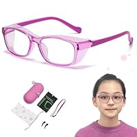 Amazon.co.jp: [GOKEI] 花粉防止メガネ 子供用 両面曇り止め ブルー