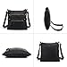 Scarleton Crossbody Bags for Women, Travel Bag Purses and Handbags Multi Pocket Shoulder Bag Faux Leather Small, H182001, Black