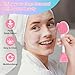 MUIIGOOD Silicone Face Scrubber Face Mask Brush Exfoliating Lip Cleansing Facial Cleansing/Wash Brush Exfoliator Blackhead Skin Care Tool Makeup Removes Dead & Dry Skin for Women Grils Men
