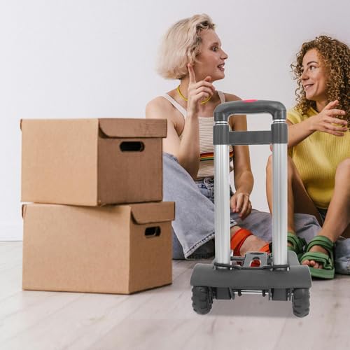 Chariot pliable léger compact robuste avec poignée réglable