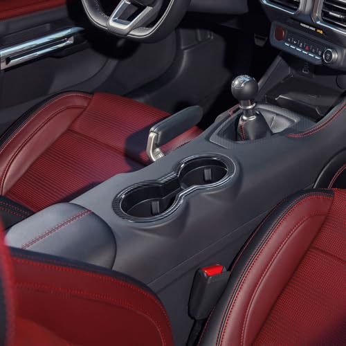Cubierta de Portavasos Fibra de Carbono para Ford Mustang 2024 miniatura 4