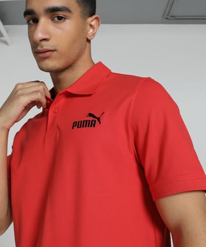 Image of Puma Men Cotton Solid Regular Fit T-Shirt