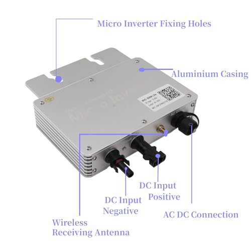 Inversor micro solar con proteccion contra cortocircuitos para aluminio WVC 4