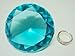 Mother's Day Special: Small Sea Mist Color Glass Crystal Diamond Shaped Paperweight 2.25"