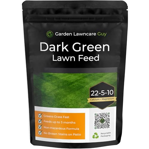 Dark Green Lawn Fertiliser - High in Nitrogen Greens Grass Fast - Feeds up to 90 Days - Child and Pet Friendly - Garden Lawncare Guy