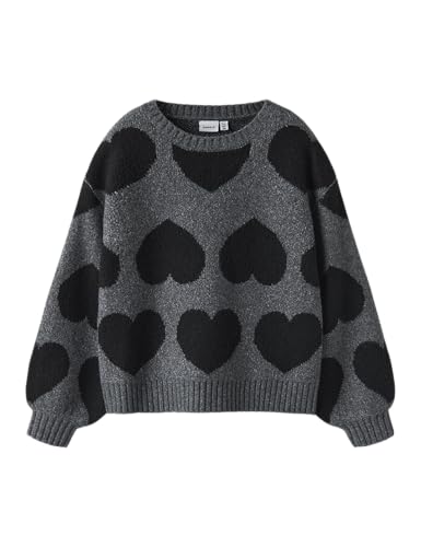 Nkfbrena Ls Loose Knit pull fille en maille légère et respirante