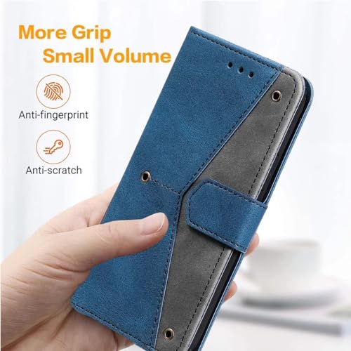 Image of GoldKart Flip Back Cover Case for OnePlus Nord 4 5G| Dual-Color Leather Finish Flip Cover | Inbuilt Stand & Pockets | Flip Cover for OnePlus Nord 4 5G(Faux Leather, Blue)