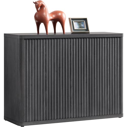 SICOTAS Buffet Cabinet with Storage Accent Sideboard with 3 Doors