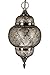 Produktbild Orientalische Messing Lampe Pendelleuchte Silber Huriye 38cm E27 Lampenfassung | Marokkanische Design Hängeleuchte Leuchte | Orient Lampen für Wohnzimmer, Küche oder Hängend über den Esstisch