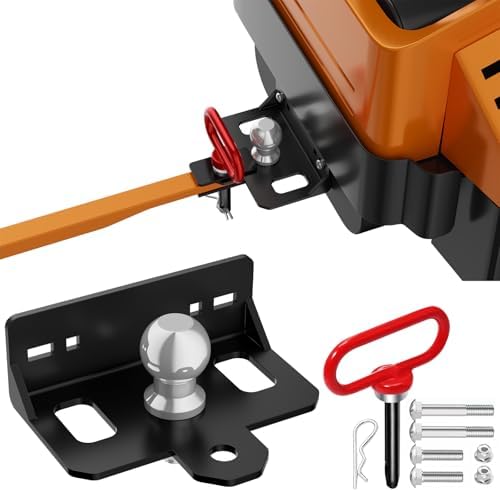 best zero turn mower for hills – which one will dominate your landscape? 2 Upgraded Zero Turn Lawn Mower Hitch with 2" Hitch Ball & Hitch Pin, 6mm Thicker Heavy Duty Steel Bolt On Trailer Hitch, Compatible with Many Models Lawn Mower, Tractor, Trailer, Golf Cart, ATV Etc.