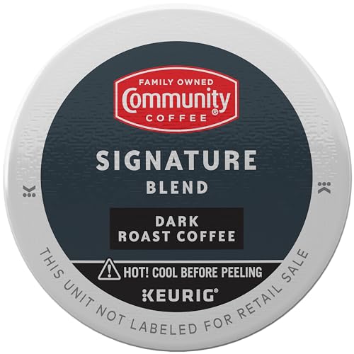 Image of Community Coffee Signature Blend Dark Roast Single Serve Keurig K-Cup Pods 32 ct Box