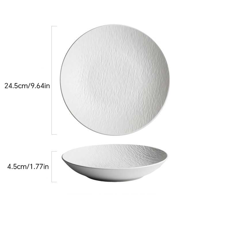 Juego de platos de cerámica para servir platos hondos para restaurante y hogar, ideal para ensaladas, frutas y aperitivos, elegante y vajilla (A M)