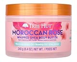 Tree Hut Moroccan Rose Whipped Shea Body Butter, Hydrating & Nourishing Body Lotion with Natural Oils, Moisturizer for Soft & Smooth Skin, 8.4 Oz