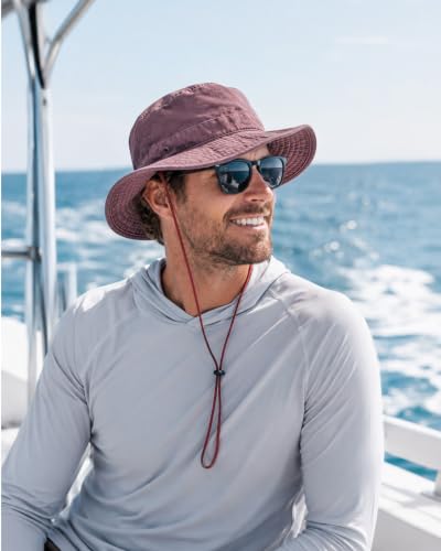 Image of Zylioo XXL Boonie Hat for Big Heads, Wide Brim Sun Hat with Chin Strap | Washed Cotton Feel With Floppy Brim And Chin Cord, Comfortable For Hiking, Fishing, Safari, Beach, Camping, And Travel