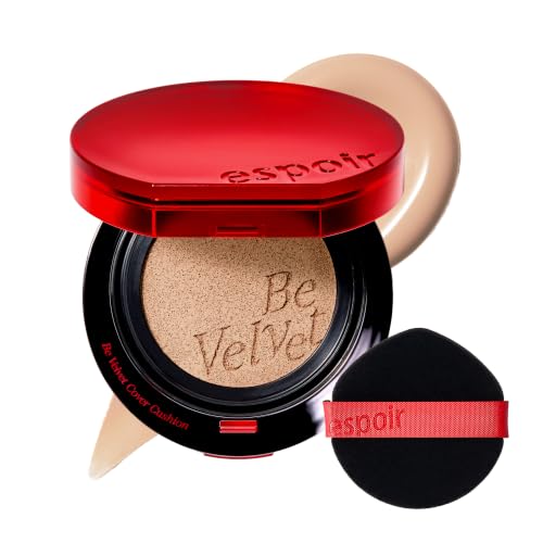 Image of ESPOIR Be Velvet Cushion Foundation #26A Ash Honey | Quick and Easy Coverage with Long-lasting Color by Zero Oxidation, Velvety Smooth Finish & Lightweight Formula, Vegan, Korean Makeup, 0.46 oz