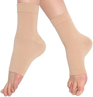 eYotto 1pair Compression Ankle Support Sleeve, Breathable Ankle Wrap for Stabilize Ligament, Relieve pain Arch Sport Stabilize Ligaments - For Swelling and Sprained Ankle, Arthritis, Recovery, Injury