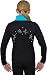 ChloeNoel JS883P Fleece Ice Skating Jacket (Group Arc AB, Blk/Blue, AS)