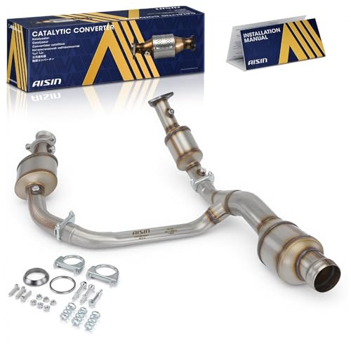 AISIN AFTERMARKET CCTGM-00491 EPA Compliant Exhaust Catalytic Converter - Compatible with Chevrolet Silverado 1500 2014-2018, Tahoe 2018-2020, GMC Sierra 1500 2014-2018, Yukon 2015-2020 - V8 6.2L by AISIN - Used condition - US$767.99