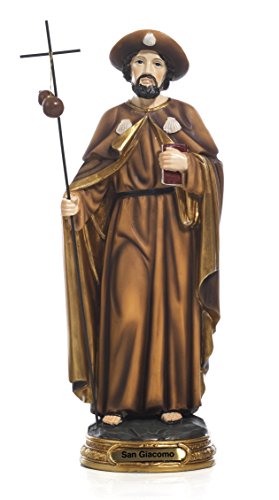 PABEN Estatua de San Santiago Apóstol Santiago de Compostela cm.40,5 by