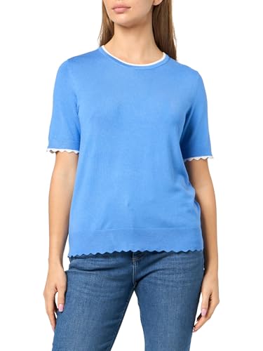 Image of Nautica Women's Crew Neck Solid Short Sleeve Sweater