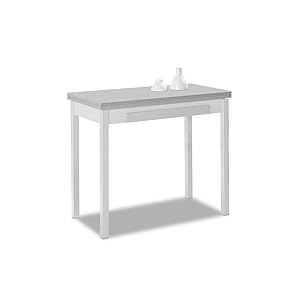 ASTIMESA Mesa de Cocina, Gris, 90 cm x 100 cm