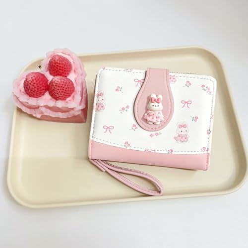 Image of Sunwel Fashion Girls Cutest Prints Wallet Card Slots Small Wallet with Zipper Coin Pouch Wallet for Women