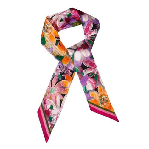 Image of Pure Mulberry Silk Scarf - Lightweight Neckerchief,Packed Handbag Band Hair Neck Scarves for Fashion Gifts