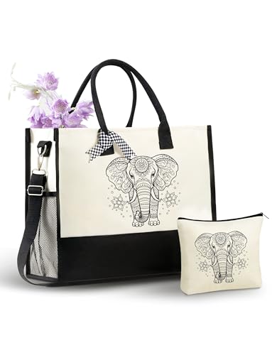 Bolso Tote con diseño de elefante para mujer