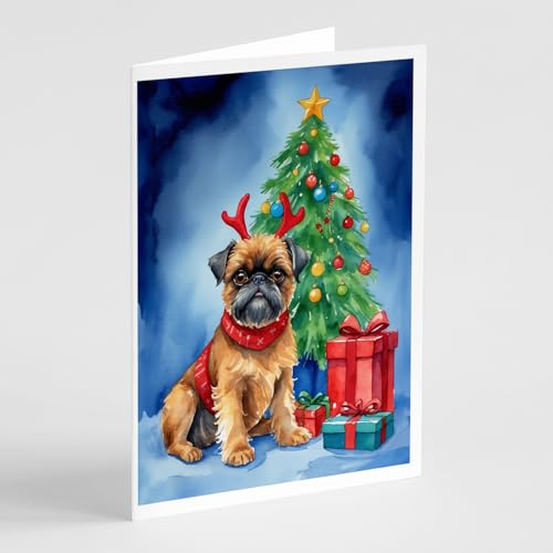 Caroline's Treasures Brussels Griffon Dogs Blank 5x7 Note Cards Set of 8
