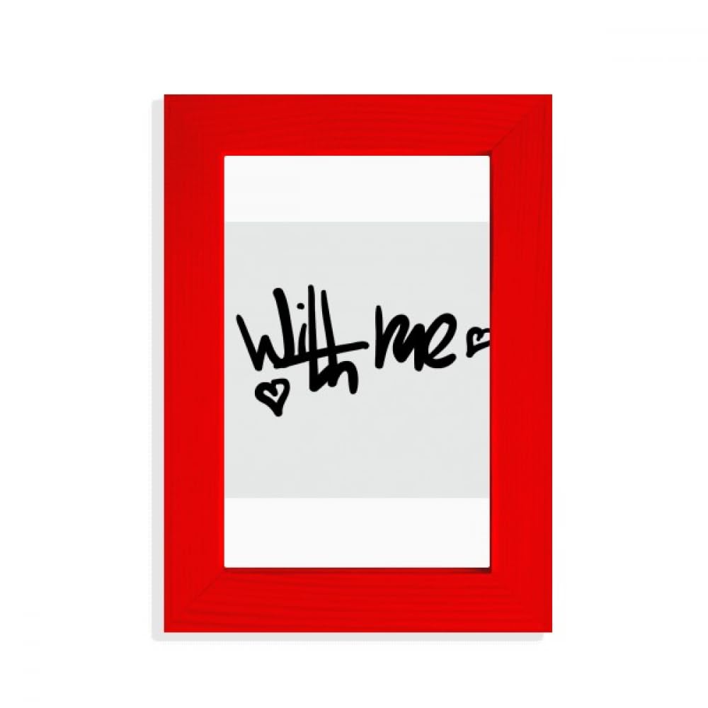 Cadre photo rouge With Me pour décoration de salon moderne