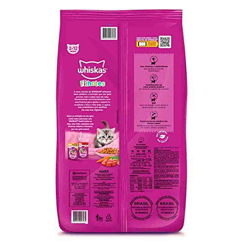 Ração Whiskas Carne e Leite Gatos Filhotes 900 g