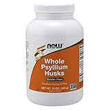 NOW Supplements, Whole Psyllium Husks, Non-GMO Project Verified, Soluble Fiber, 12-Ounce
