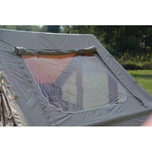Carpa Inflable para Camping 4-6 Personas 4 Estaciones Beige miniatura 5