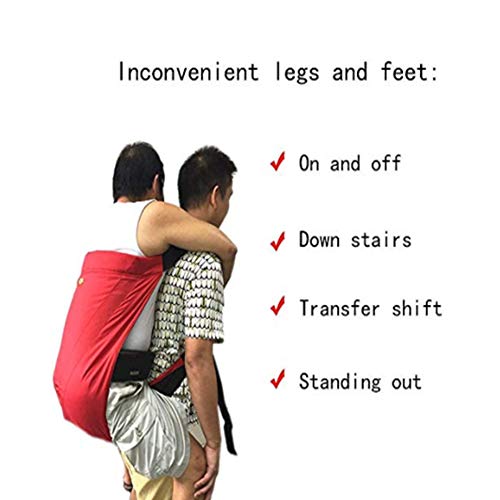 Patient Lift Sling, Stair Slide Board Transfer Belt Emergency Evacuation Chair Up and Down Patient's Back Shifting Pad