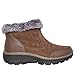Skechers Women's EASY GOING-SMALL TOWNS-Hands Free Slip-Ins Ankle Boot, Chocolate, 9