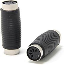 Ancable 2 Pack DIN to 5 Pin DIN MIDI MIDI Coupler MIDI (Female) - MIDI (Female)