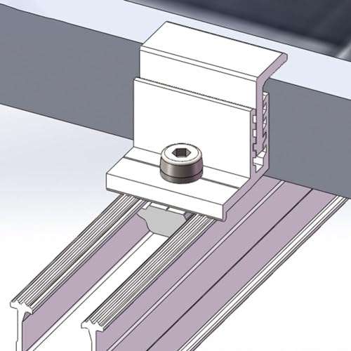 Pince de fixation pour panneau solaire réglable 30 à 45 mm | Idéal pour autoconsommation - x10 - 3