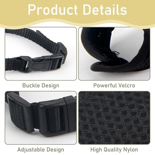 Hundemaulkorb verhindert Beißen und Fressen Bellen und Kauen, 8-13cm Verstellbarer Nylon-Maulkorb mit atmungsaktivem Netz, Hundemaulkorb für kleine bis mittelgroße Hunde, für Training und Spaziergänge