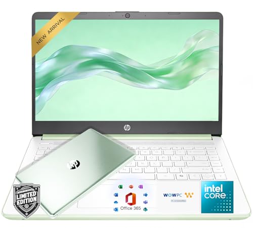 Image of HP Home and Student Essential Laptop • Office 365 & Copilot AI • Intel 4-Core CPU • 1.1TB Storage (1TB OneDrive and 128GB SSD) • 8GB RAM • Windows 11 w /o Mouse
