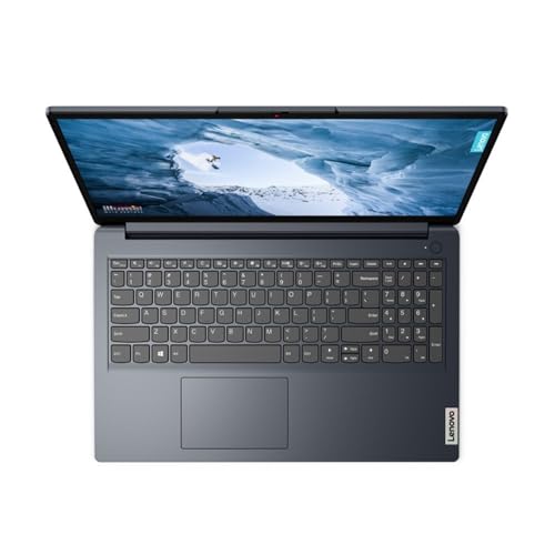 Image of Lenovo IdeaPad 1 15.6 inch FHD Touchscreen (1920 x 108) Laptop, Intel Core i5-1235U, 8 GB RAM, 512 GB SSD, Windows 11 in S Mode, Wi-Fi, Abyss Blue, 82QD00HMUS