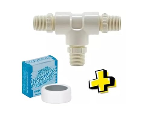 Kit Tubo Niple Adaptador T Torneira Monocomando Agua Fria