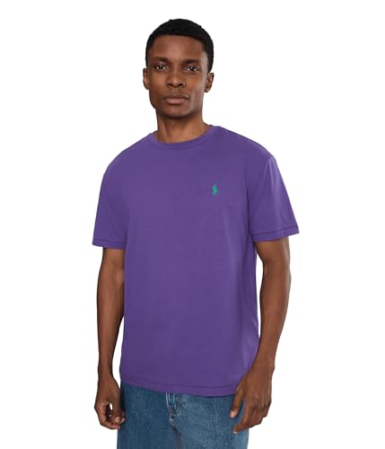 Image of POLO RALPH LAUREN, Men's, Classic Fit Jersey Crewneck T-Shirt, Cabana Purple, Medium