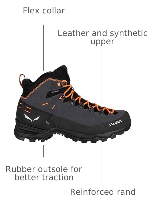 Image of Salewa Men's Alp Mate Mid Hiking Boots | Waterproof, Trekking & Trail Shoes