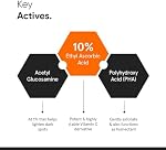 Minimalist 10% Sérum Vitamine C pour la peau Éclaircissement & Sérum visage efficace avec acide ascorbique éthylique pur & acétyle Glucosamine pour la peau glamour & Hommes 1 C'est vrai. / 30ml