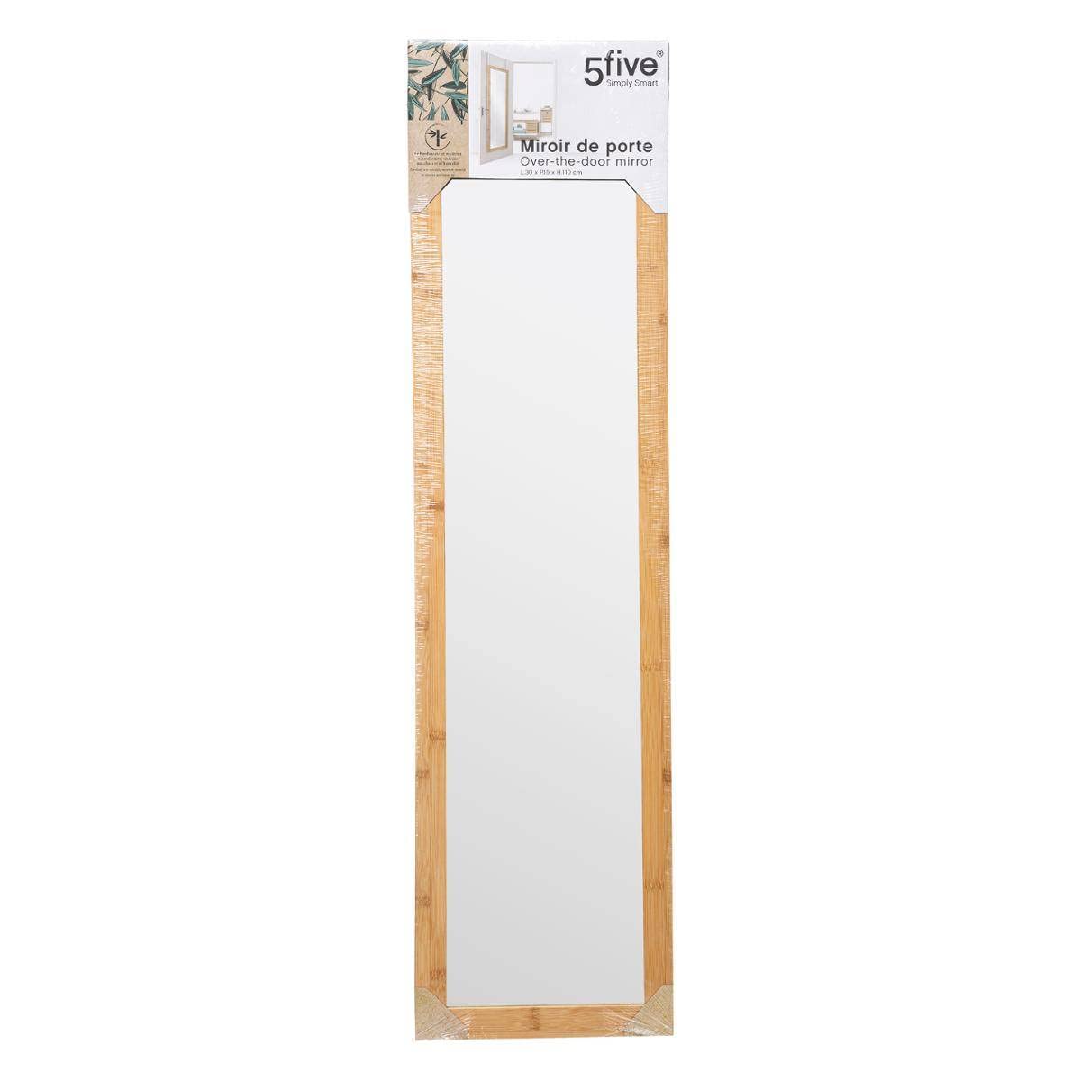 Five - Specchio porta in bambù 30 x 110 cm