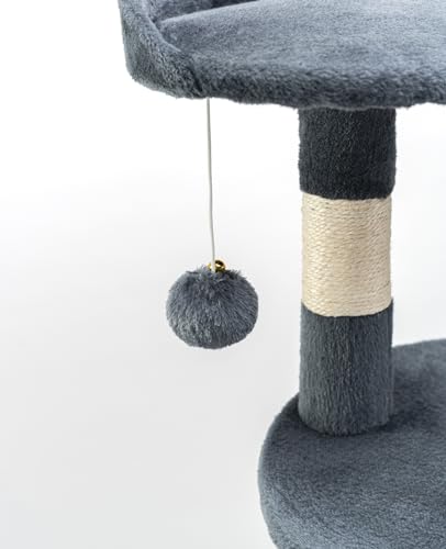 Arbre à chat pour petits & grands chats, la solution stable avec support mural contre l'ennui