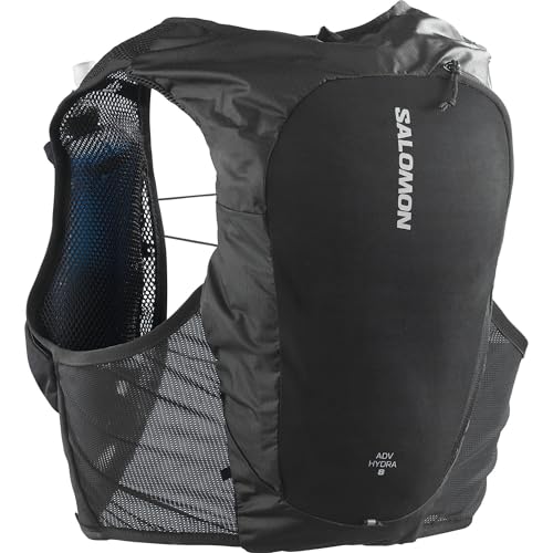 Salomon ADV Hydra 8 Chaleco de Hidratación Unisex, con Botella Blanda (2 x 500ml), Trail Running, Trekking y Senderismo, Negro, Extra Large - imagen 2