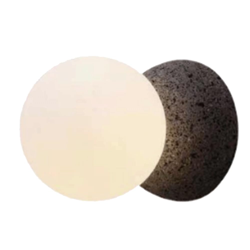 SHUANGZ Wabi-Sabi Art G9 Lighting Fixture, Nordic Modern Wall Sconce Travertine Fixture Yellow/Black Travertine Japanese Style Natural Stone Bedside Wall Light for Bedroom, Foyer with Glass Shade