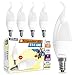 Lot de 5 Ampoules Flamme E14 6W equi. 40W 420 Lumens Blanc Naturel 4000K